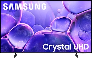 Samsung 70-Inch Class Crystal UHD U8000F 4K Smart TV (2025 Model)