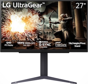 LG 27GS75Q-B 27-inch Ultragear QHD Gaming Monitor