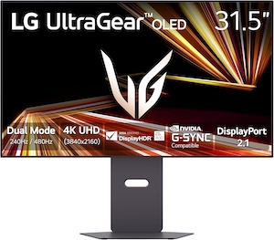 LG 32GX870A-B 32-inch Ultragear 4K OLED Gaming Monitor