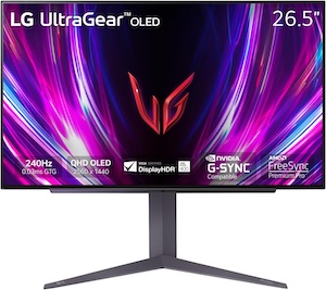 LG ‎27GS93QE 27-inch Ultragear OLED Gaming Monitor